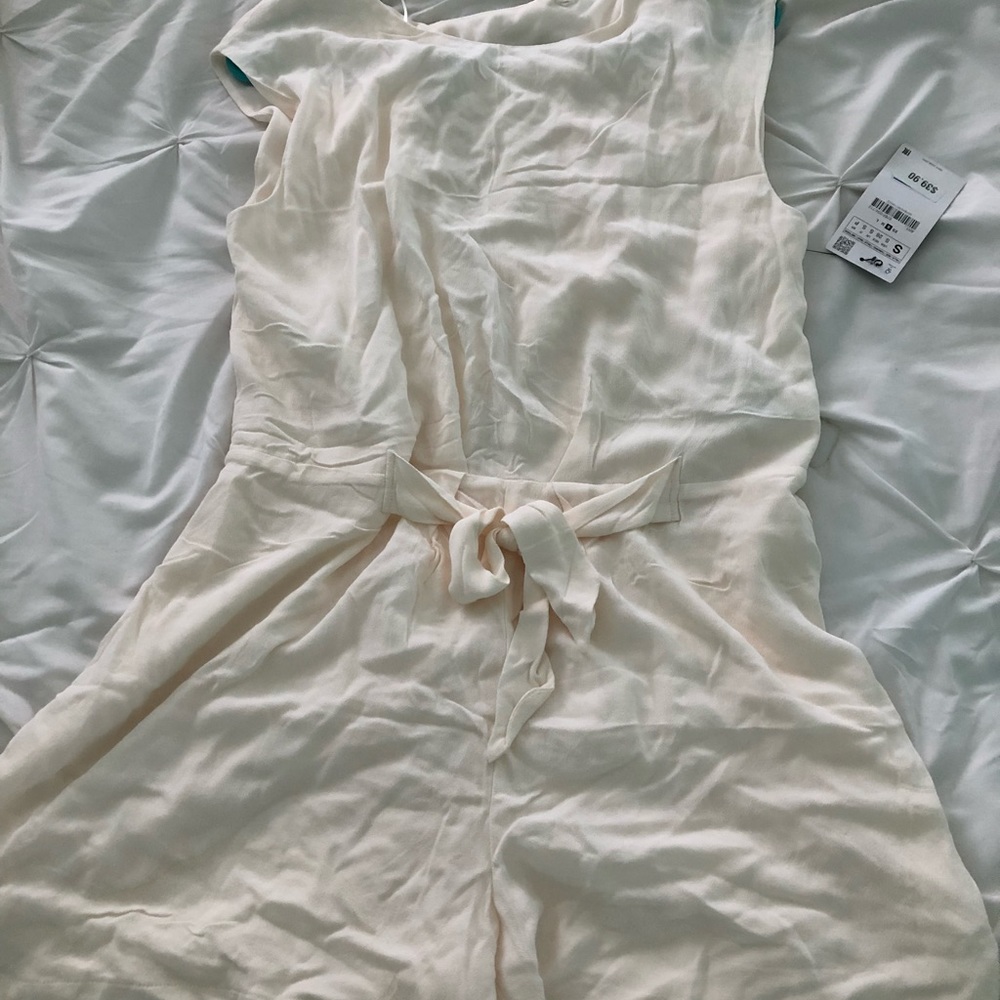 zara NWT cream romper
